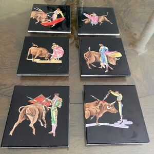 Vintage Aleluia Aveiro Portugal Decorative Tiles from 1950s-1960s